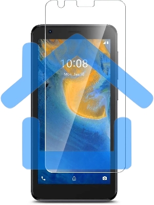 Защитное стекло для экрана BoraSCO Hybrid Glass для ZTE Blade L9 антиблик, 60 х 130 мм, 2.5D, прозрачный