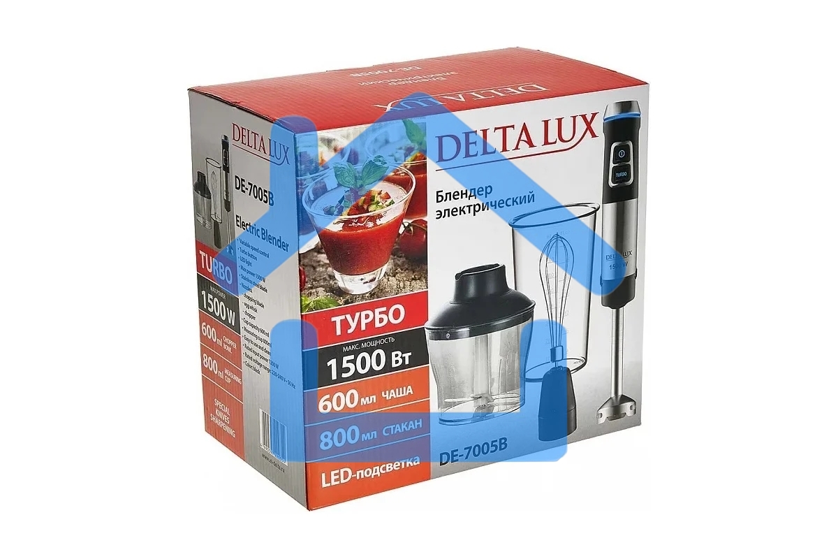 Блендер погружной DELTA LUX DE-7005B черный