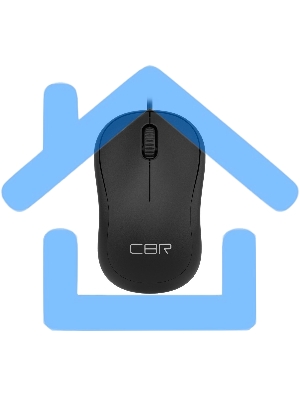 Мышь проводная CBR CM 106 черный, 1000 dpi, USB, кнопки - 3