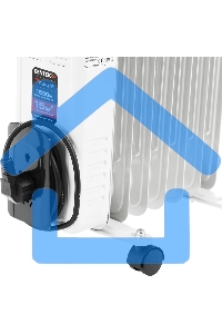 Обогреватель масляный Centek CT-6200 (7 секций) белый, 700/1000/1500 Вт, 15 м2, термостат