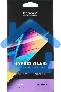 Защитное стекло для экрана BoraSCO Hybrid Glass для ZTE Blade L9 антиблик, 60 х 130 мм, 2.5D, прозрачный