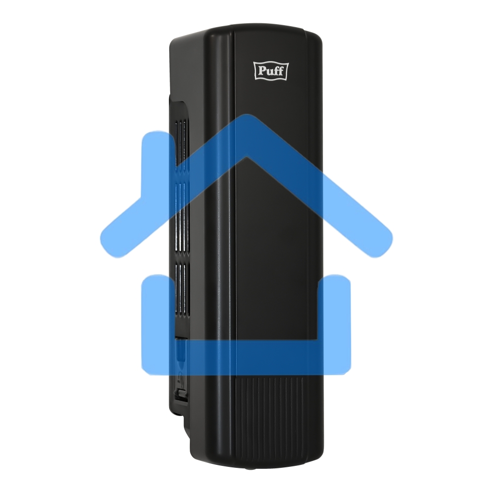 Дозатор для мыла Puff-8110Bl 350 мл, черный, ABS-пластик