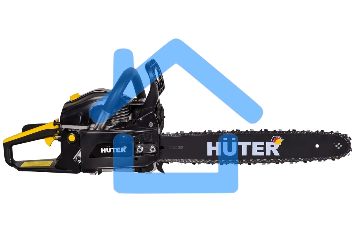 Бензопилы Huter BS-45 70/6/21,7 кВт, 45 см3, бак 0,55 л, антивиб. система, шина 45см/18
