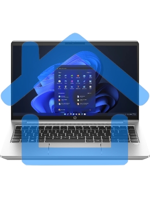 Ноутбук HP ProBook 440 G10 серебристый 14 FHD IPS 250 nits / i7-1355U / 8Gb (1x8Gb) / SSD 512G / Pike Silver Aluminum /F