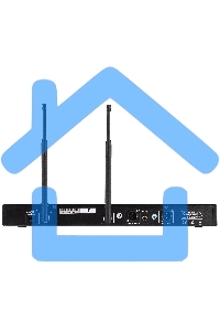 Радиосистема ITC T-521UV UHF двухканальная радиосистема с головным и ручным микрофонами, LCD дисплей, частотный диапазон 470-510 MHz.