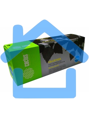 Картридж лазерный Cactus CS-CE742A желтый (7300 стр.) для HP CLJ CP5220/CP5221/CP5223/CP5225/CP5227/CP5229