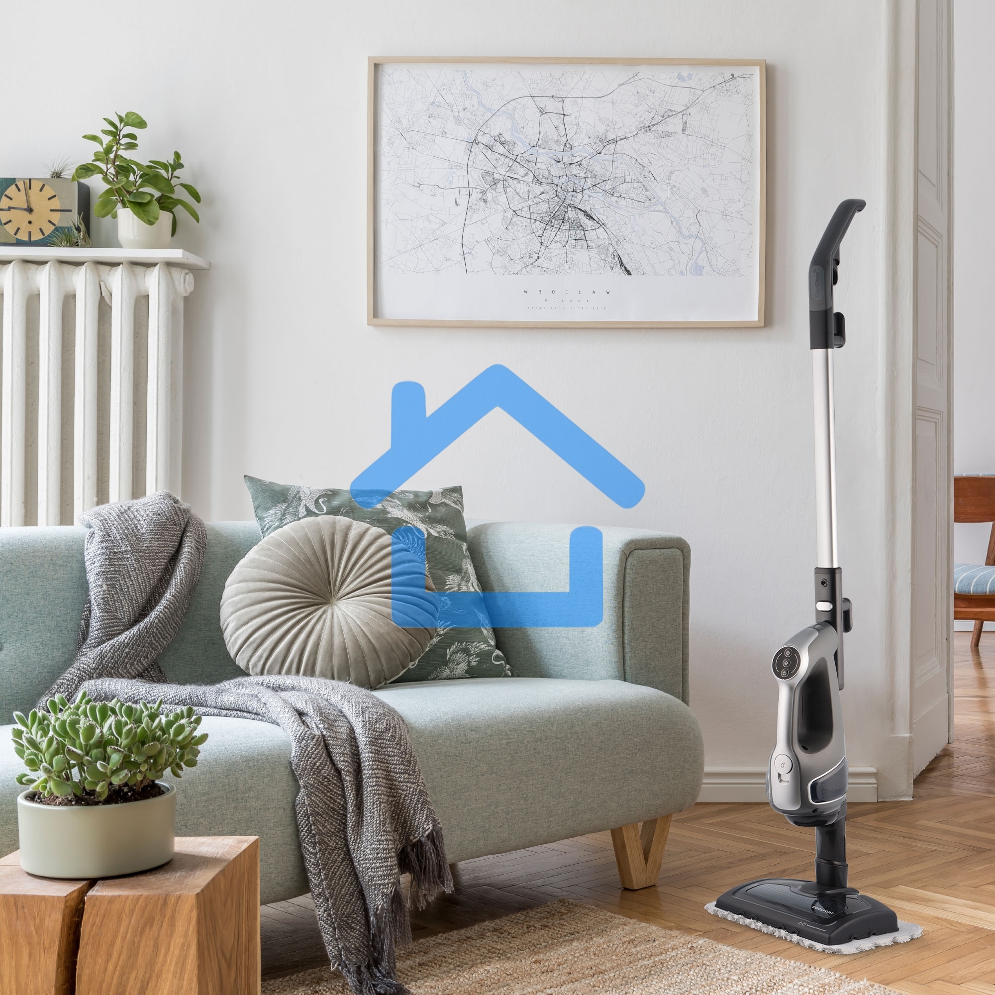 Швабра паровая Coolfort CF-3101 1550Вт серый