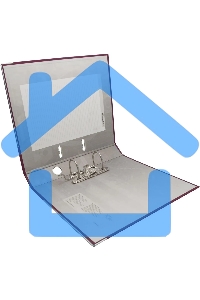 Папка-регистратор Silwerhof 2013375 A4 50мм, ПВХ/бумага бордовый, металлическая окантовка, сборная (упаковка: 2шт)