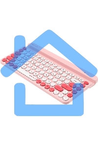 Клавиатура A4Tech Fstyler FBK30 розовый USB беспроводная BT/Radio slim Multimedia (FBK30 RASPBERRY)