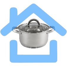 Кастрюля MALLONY Mediano нержавеющая сталь, со стеклянной крышкой, 2,6 л, d-18