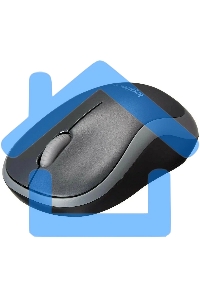 Мышь беспроводная Logitech M186 черный/серый, 1000 dpi, радиоканал, USB, кнопки - 3