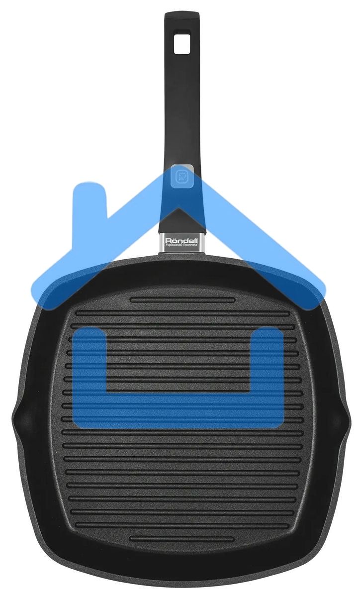Сковорода-гриль Rondell Escurion Grey RDA-1124, 28см, без крышки, серый