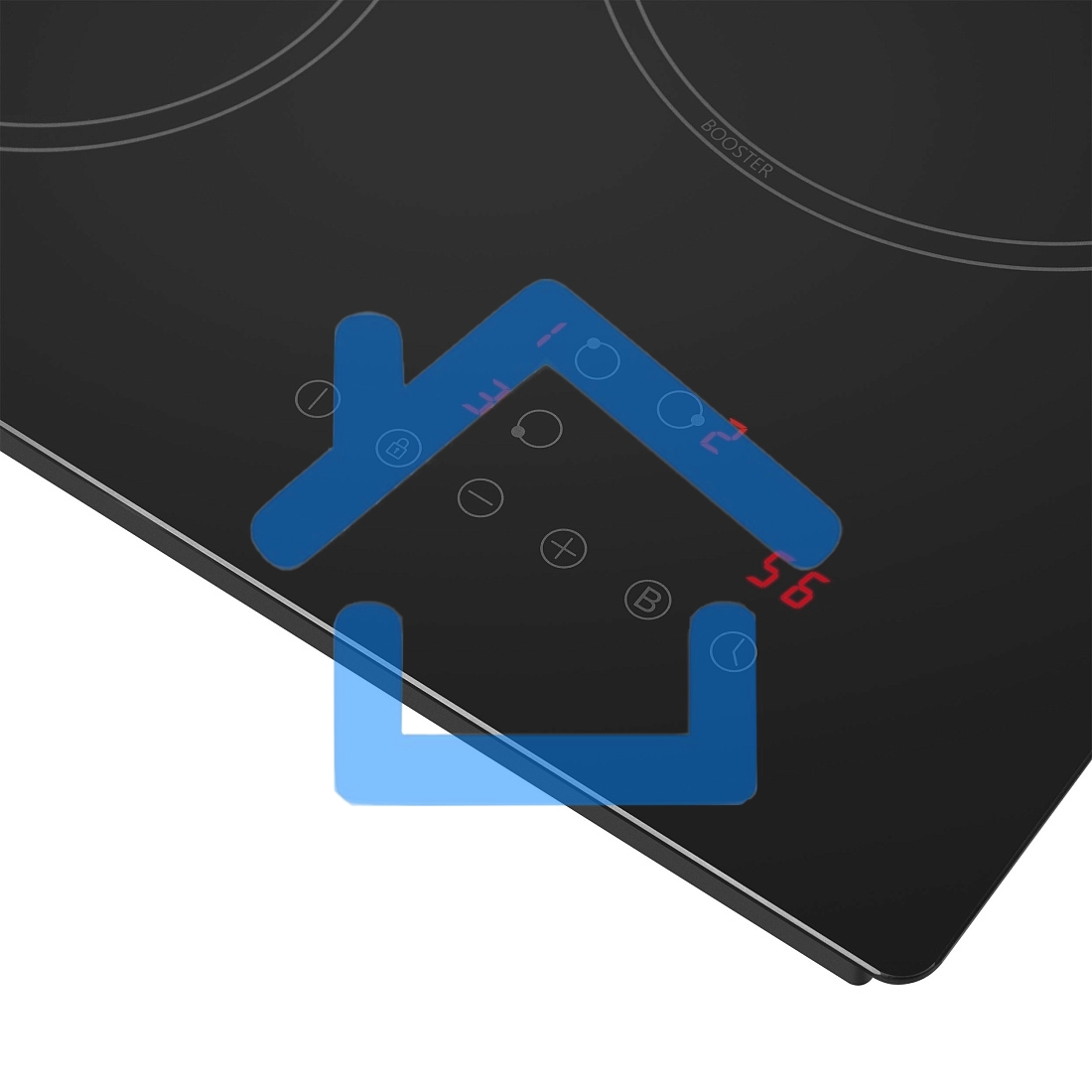 Индукционная варочная панель HOMSair HI43ABK независимая, черный