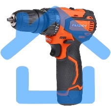 Дрель-шуруповерт Patriot BR 369Li, Аккумуляторная, 12В, 2 АКБ, Кейс