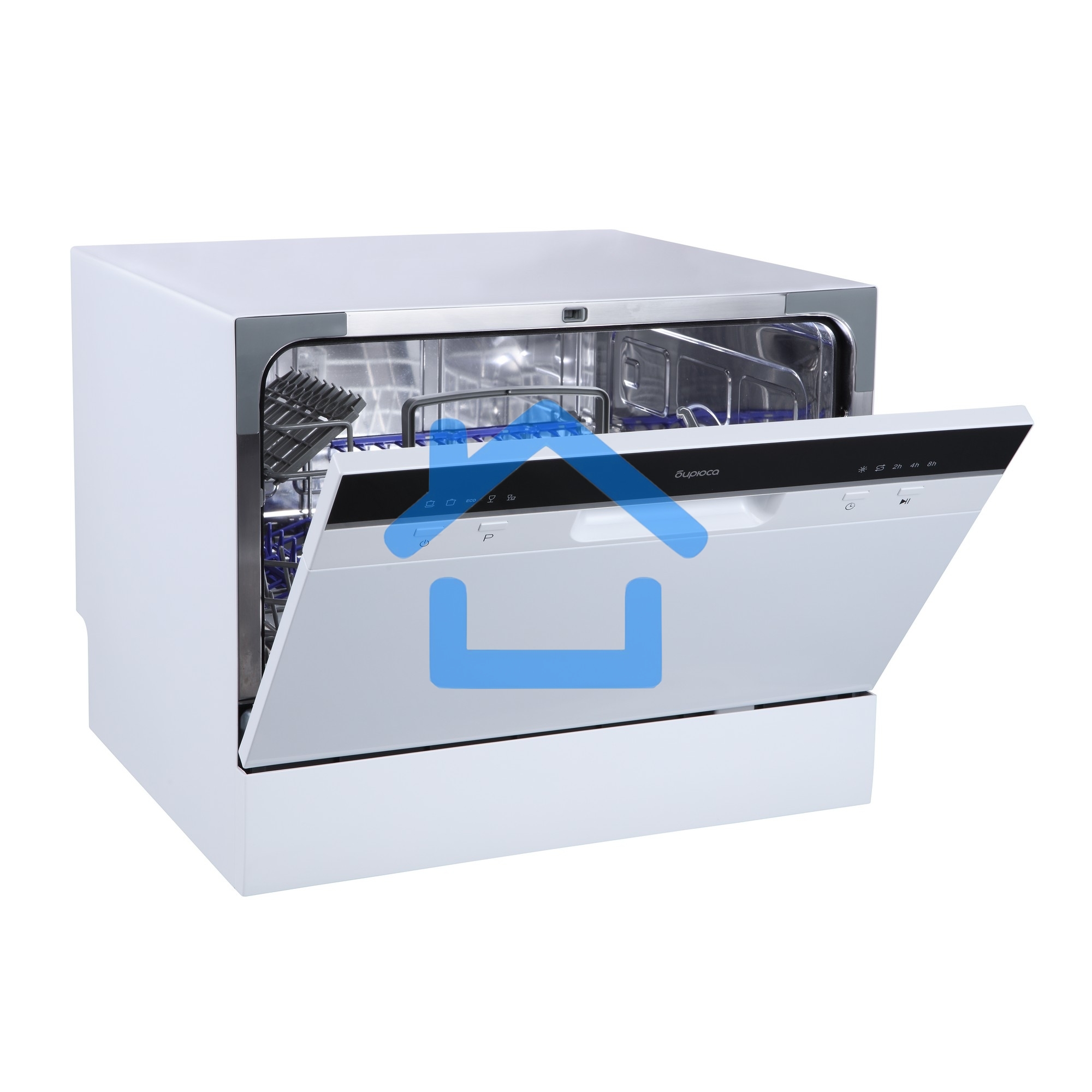 Посудомоечная машина Бирюса DWC-506/5 W, белый, 55 см, 6 компл., 49 дБ, класс A+