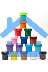 Гуашь Silwerhof Монстрики, 16 цветов, баночка, 20мл, картонная коробка