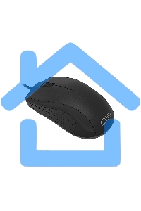 Мышь проводная CBR CM 107 черный, 1000 dpi, USB, кнопки - 3