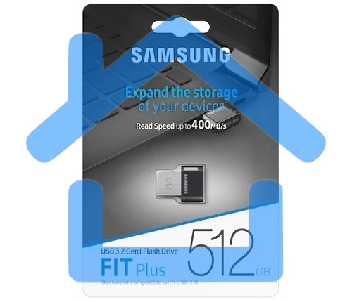 Флешка USB R/W Samsung MUF-512AB/APC 512Gb, USB3.1 черный