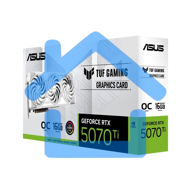 Видеокарта ASUS TUF-RTX5070TI-O16G-WHITEGAMING белый