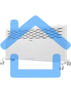 Конвектор Ballu Ettore BEC/ETMR-2000 белый, 2000 Вт, 25 м2, термостат