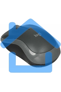 Мышь беспроводная Logitech M186 черный/серый, 1000 dpi, радиоканал, USB, кнопки - 3