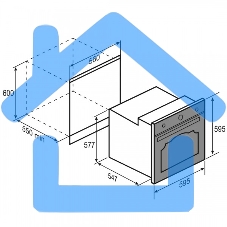 Духовой электрический шкаф Zigmund & Shtain E 166 X