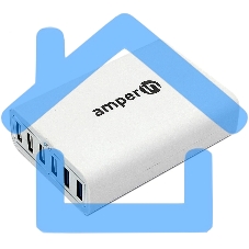 Блок питания (сетевой адаптер) Amperin Quick Charge 6-port QC 3.0 USB (YDS-TC060-4-2-0), белый