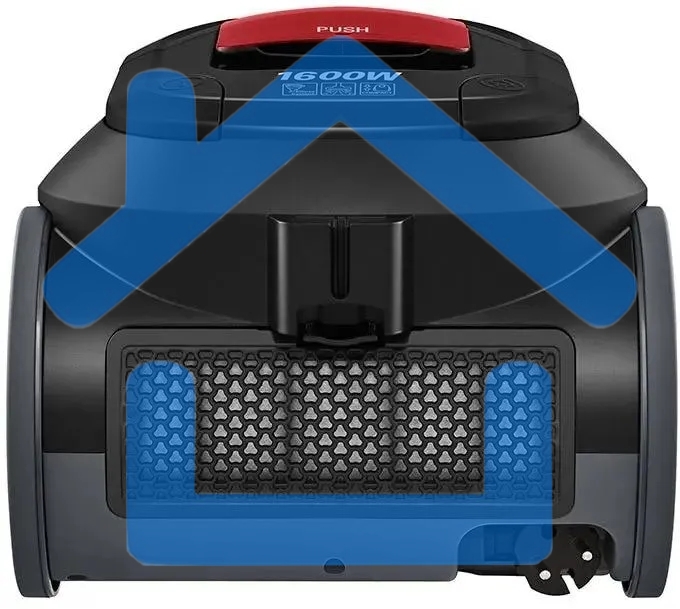 Пылесос LG VC5316NNTR черный/красный, 330/1600 Вт, уборка сухая, пылесборник контейнер 1.3 л