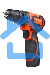 Дрель-шуруповерт Patriot BR 369Li, Аккумуляторная, 12В, 2 АКБ, Кейс