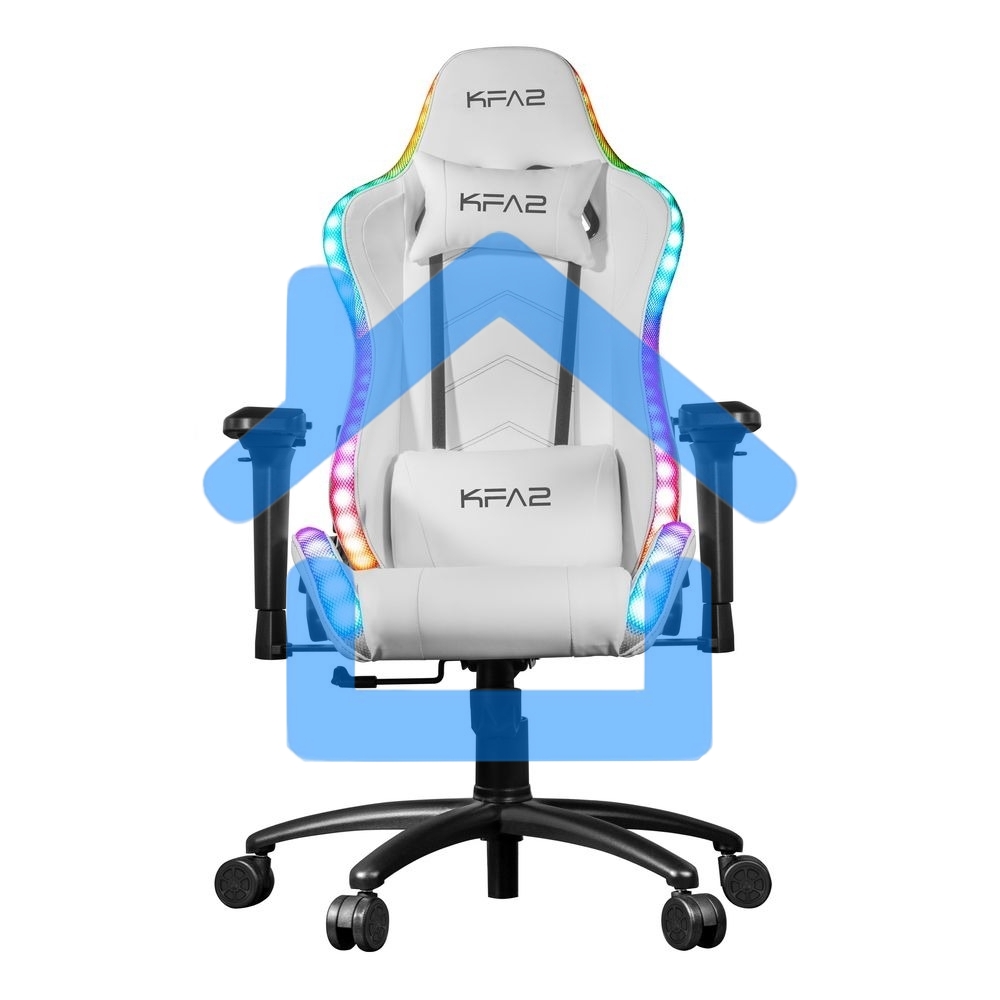 Кресло игровое компьютерное KFA2 Gaming Chair 01 RGB SE белый