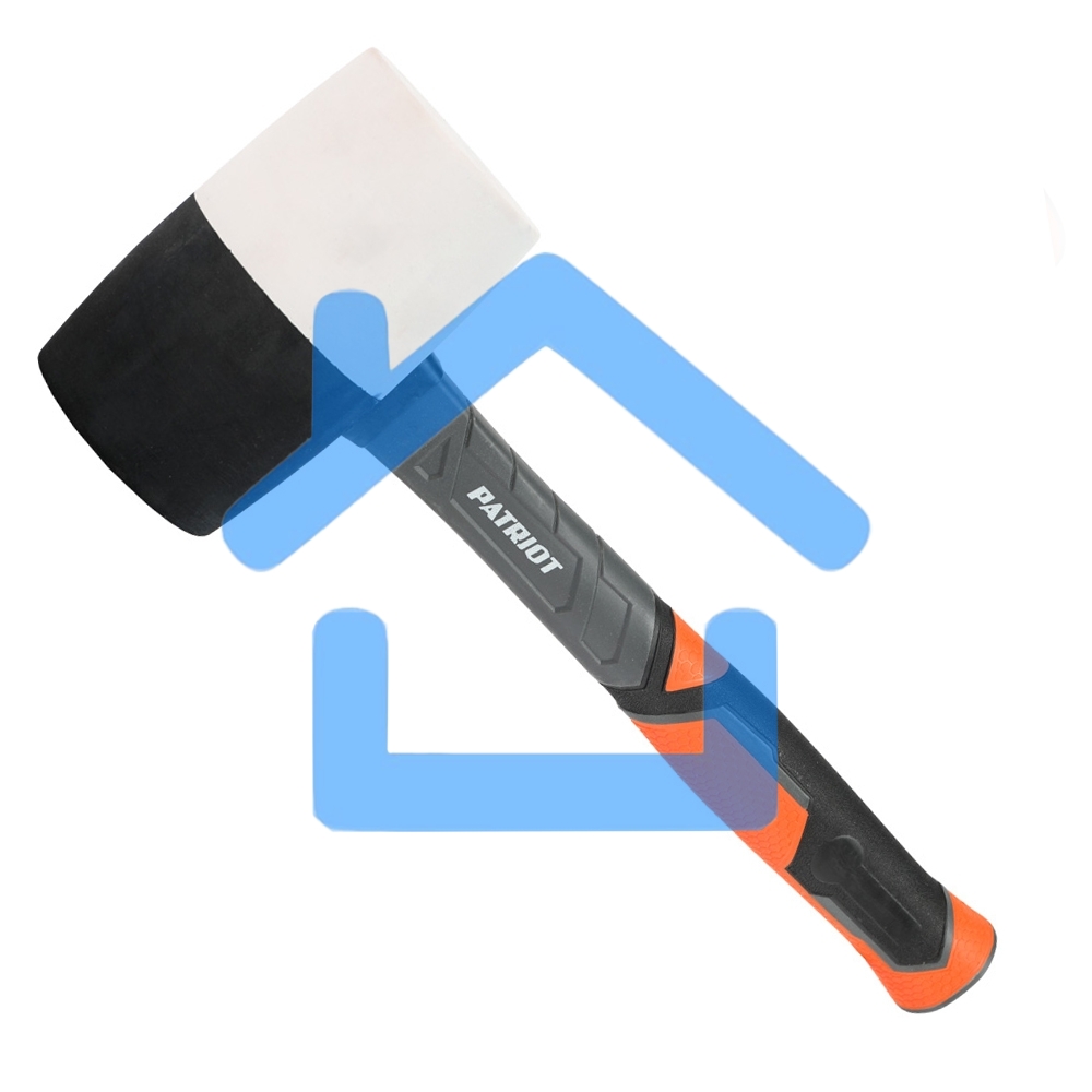 Киянка PATRIOT RMF-680BW черно-белая, с фиберглассовой рукояткой, 680г