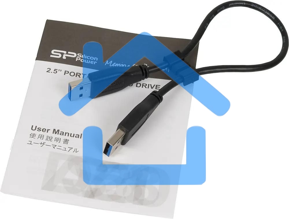 Внешний жесткий диск Silicon Power USB 3.0 2Tb A60 SP020TBPHDA60S3K Armor 2.5