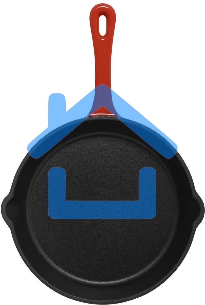 Сковорода Maunfeld Devon MFP20CE16R, 20см, без крышки, красный