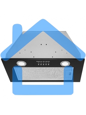 Вытяжка встраиваемая Zigmund & Shtain K 016.5 B черный, 52 см, 1050 куб. м/ч, 60 дБ