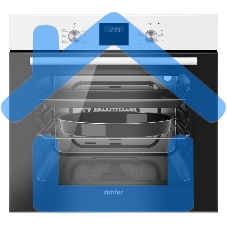 Электрический духовой шкаф Simfer B6EW56024, встраиваемый, белый