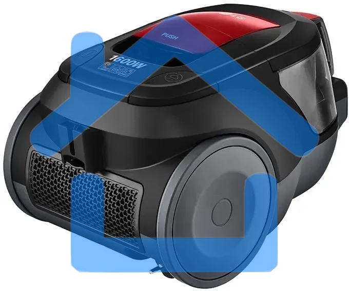 Пылесос LG VC5316NNTR черный/красный, 330/1600 Вт, уборка сухая, пылесборник контейнер 1.3 л