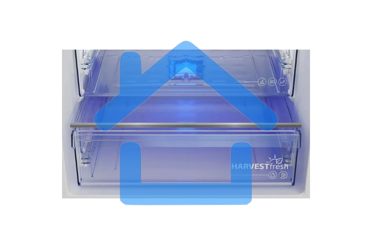 Холодильник Beko B3RCNK362HX нержавеющая сталь двухкамерный 220/100л морозилка снизу Total No Frost