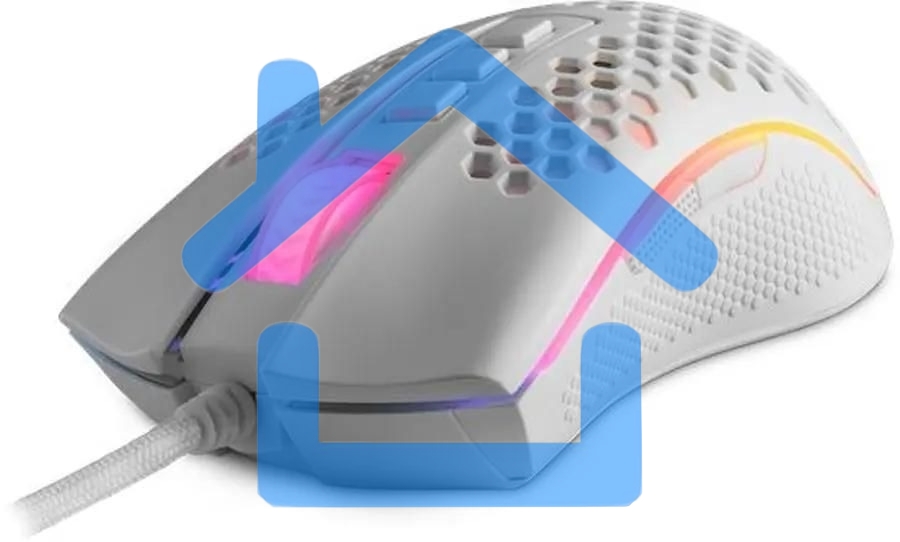 Мышь проводная Redragon Storm белый, 12400 dpi, USB, кнопки - 8