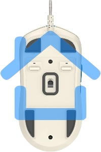 Мышь проводная A4Tech Bloody W72 Ultra Pixels Blue рисунок/бежевый/голубой, 20000 dpi, USB, кнопки - 7