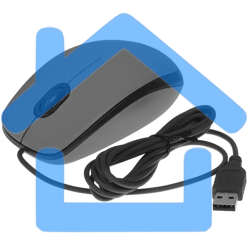 Мышь проводная Logitech M111 SILENT серый, 1000 dpi, USB, кнопки - 3