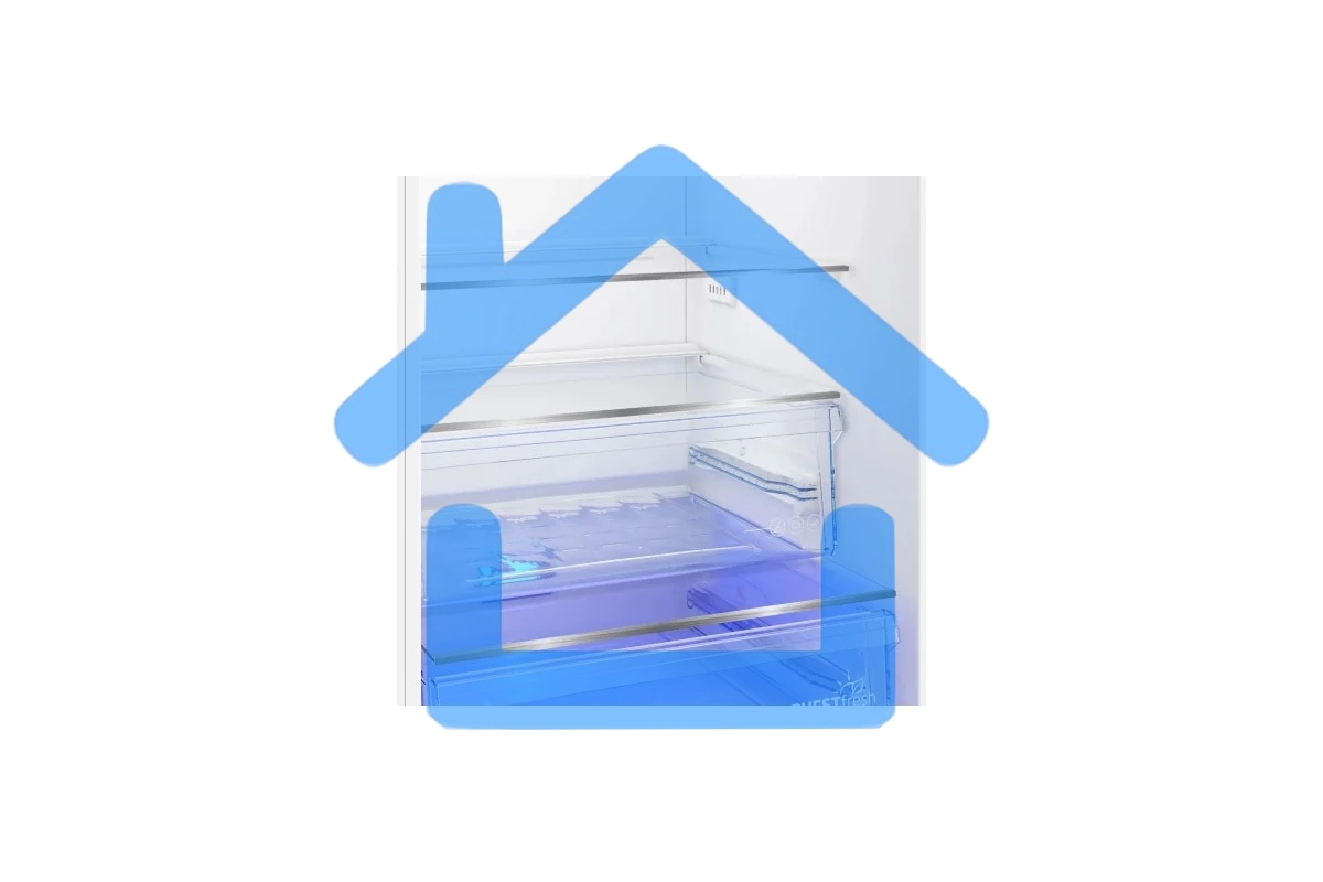 Холодильник Beko B3RCNK362HX нержавеющая сталь двухкамерный 220/100л морозилка снизу Total No Frost