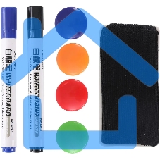 Флипчарт Deli 7892, лак, 90x60см на треноге белый с аксессуарами