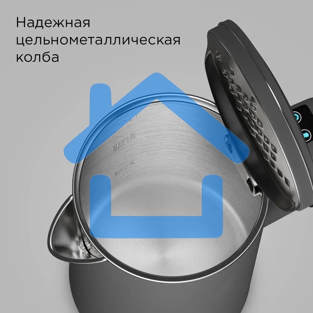 Чайник электрический Redmond SkyKettle KM231S 1.7 л, 2200 Вт, серый