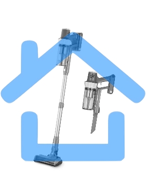 Вертикальный пылесос Kitfort КТ-5341 230Вт серый/белый
