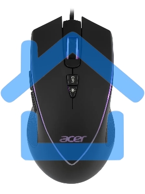 Мышь проводная Acer OMW131 черный, 6400 dpi, USB, кнопки - 7