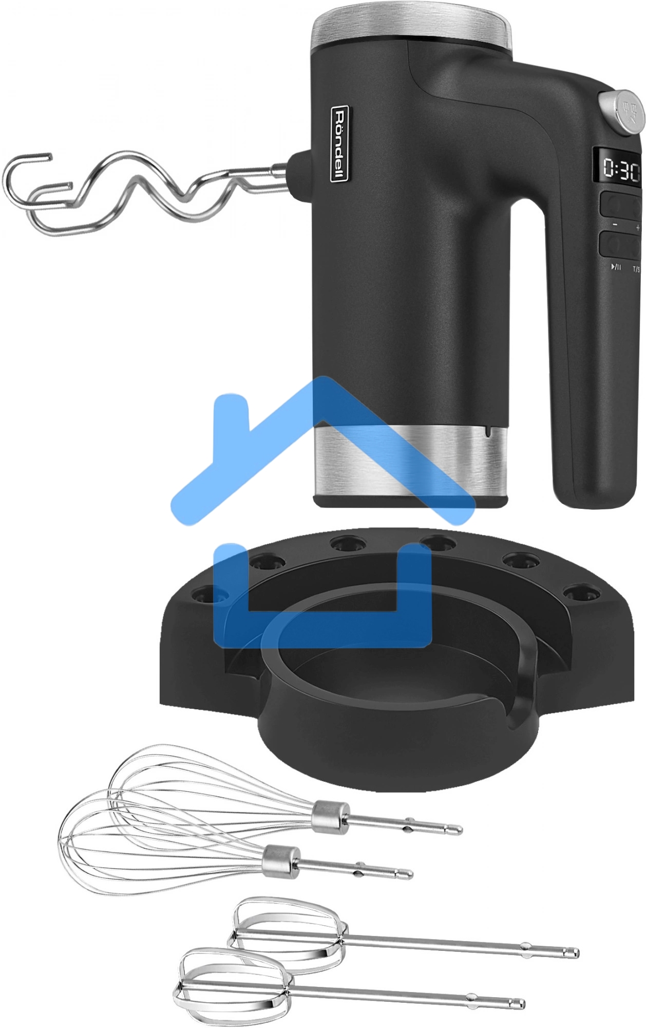 Миксер ручной Rondell RDE-1351 800Вт черный