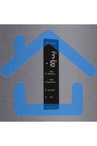 Холодильник LG GA-B509CLSL графитовый двухкамерный 277/107л морозилка снизу, No Frost