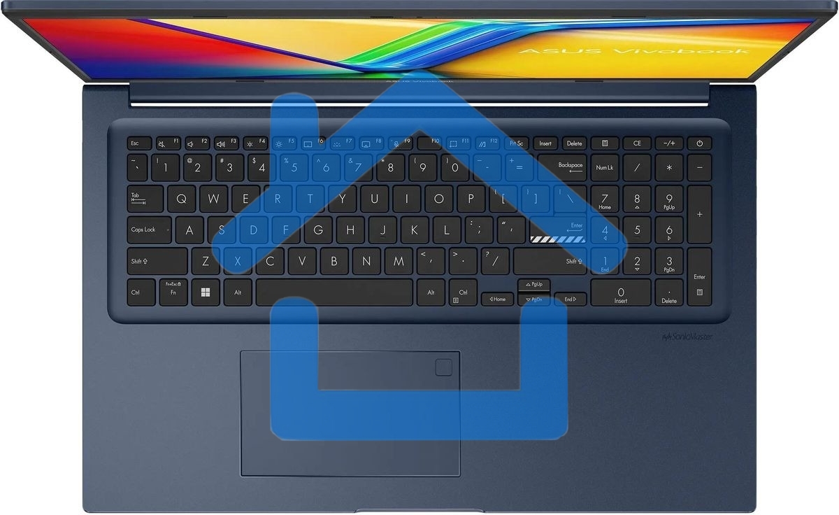 Ноутбук Asus Vivobook 17 X1704VA-AU661 синий 90NB10V2-M00SJ0 U-series U300 8Gb SSD 512Gb Intel UHD Graphics 17.3