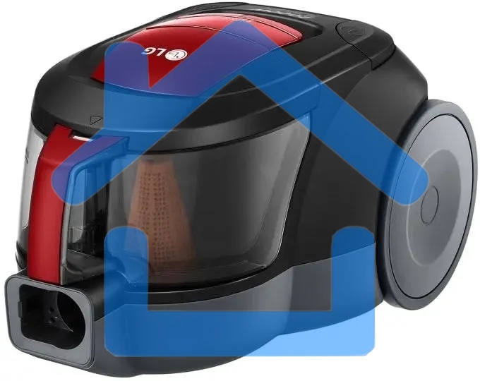 Пылесос LG VC5316NNTR черный/красный, 330/1600 Вт, уборка сухая, пылесборник контейнер 1.3 л