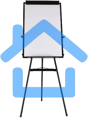 Флипчарт Deli 7892, лак, 90x60см на треноге белый с аксессуарами